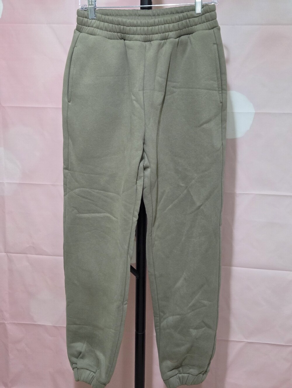 Comfrt Travel Essential Olive Green Jogger Sweatpants Small NWOT